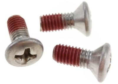 China Cross Oval Head Nyloc Screws Stainless Steel 304 Nyloh Patch Thread for Security for sale