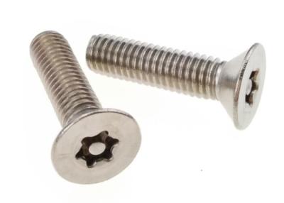 China A2-70 Torx Pin Flat Head Stainless Steel Security Screws T20 Metal Fastener for sale