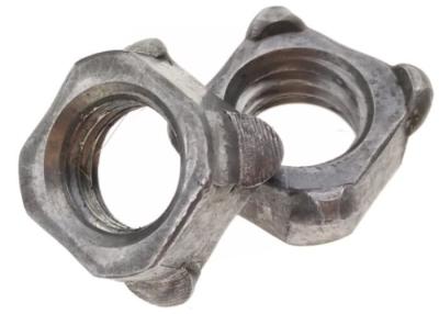 China Stainless Steel M6 DIN 928 Square Weld Nut ST37 Plain Plated Grade 5 for sale
