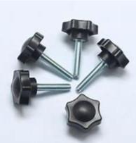 China Thumb Plastic Knob Screws For Desk Feet M5 Steel Galvanized Adjustable Fastener for sale