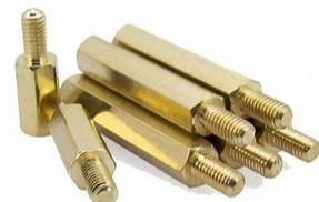 China Brass Hex Sacer Screw Bolt M3 Male Female Metric Connection Fastener for sale