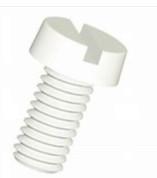 China PTFE Plastic Fastener Screws For Chemical Engineering / M5 White  Screw Bolt for sale