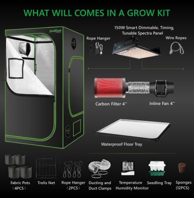 China 80x80x160cm Completo Indoor Grow Tent Kit 150W Completo Grow Box System à venda
