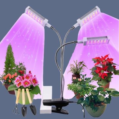 China Energy Efficient 3 Head LED Clip Grow Light 72Watt 3h  6h 12h Timing for sale