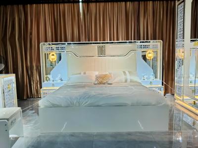 Китай Спальня королевской кровати дрессера устанавливает полную величину наборов дуба мебели серую белую продается