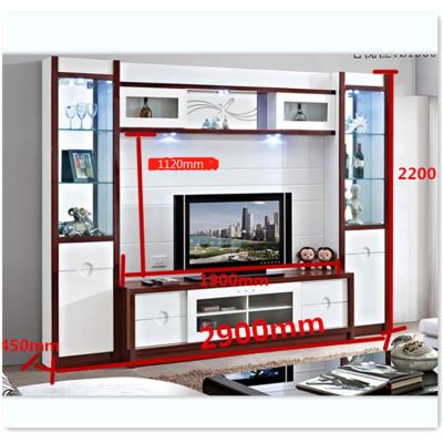 China Estilo europeo moderno del estante plegable de las puertas de Bunnings de los muebles del gabinete de la TV construido en venta
