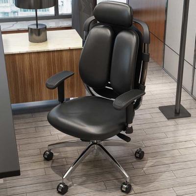 China PU Leather Foam Commercial High Back Support Office Chair 3d Rotating for sale
