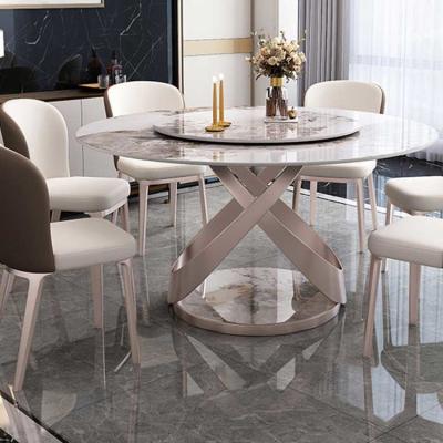 China OEM White Contemporary Dining Room Sets Table With Metal Legs 75cm for sale