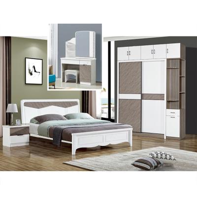 China Minimalist Nordic Bedroom Set Double Bed 2000mm Simple Assembly for sale