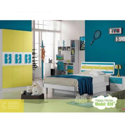 中国 光沢度の高い塗る子供の寝室セットのベッド1280*2050*960mm 販売のため
