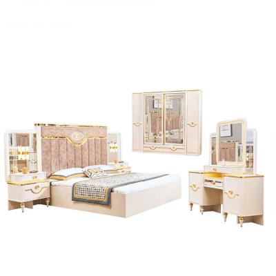China MDF Home Bedroom Furniture Modern Soft Bed 2080mm for sale