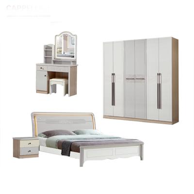 China 1800*2000mm 5 Pcs Minimalist Bedroom Set Simple Assembly for sale