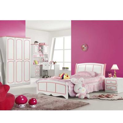 China 5mm MDF Solid Wood Girls Bedroom Furniture Pink ODM for sale