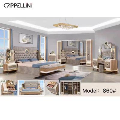 中国 工場王のサイズの寝室セットの木製の家の家具の家のための贅沢な寝室の家具セット 販売のため