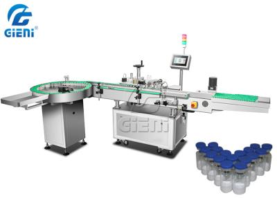China Máquina de etiquetado liofilizada de la botella del polvo 20-90m m Vial Labeling Machine de cristal cosmético en venta
