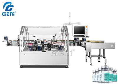 China Lyophilized Powder Bottle Labeling Machine 10-20ml Glass Vaccine Automatic Bottle Labeler for sale