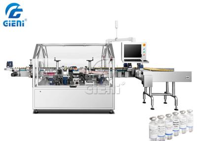 China PLC Control Small Vaccines Bottle Labeling Machine 4.2m Length for sale