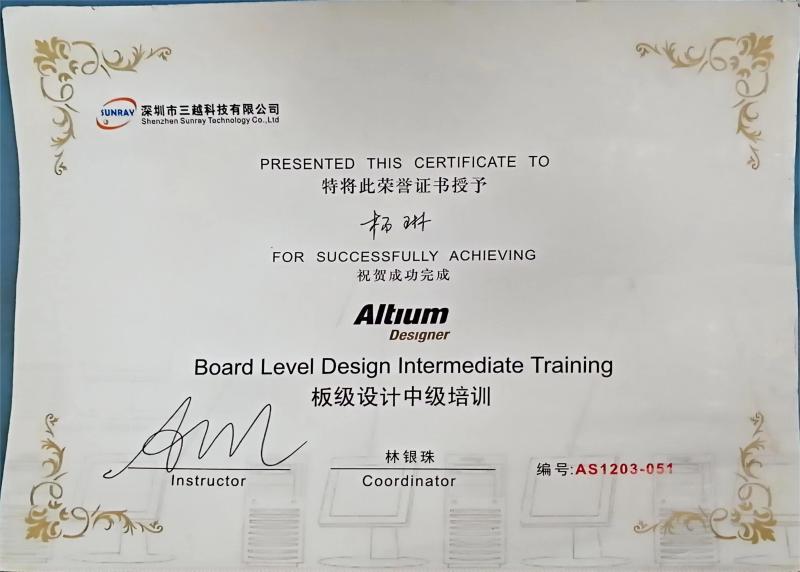 Board Level Design intermediate Training - HK FY-MED TRADING CO., LIMITED