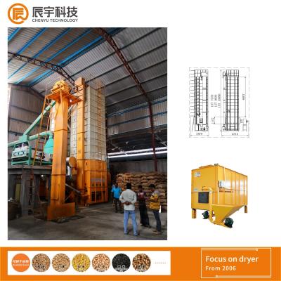 China 5HCY-15H Raw Paddy Dryer Machine 2300-15000kg With Drying Rate 0.5%-1.2% Moirsture for sale