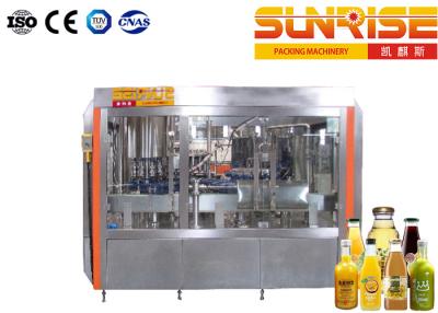 Chine 3 dans 1 Juice Filling Machine chaud, machine de remplissage de bouteilles en verre automatique à vendre