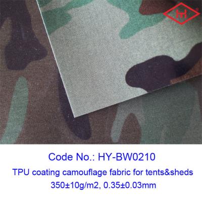 中国 TPU Coating Camouflage Composite Fabrics For Tents Sheds 販売のため