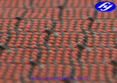 China Enrede la tela de Kevlar del carbono del modelo/la tela tejida híbrido de la fibra del filamento del telar jacquar en venta