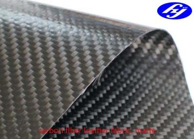 China Matte Polyurethane Leather Fabric TPU Coated Twill 3K Carbon Fiber for sale