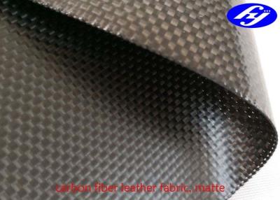 China 3K Plain Carbon Fiber Leather Fabric Plain Black Matte Woven Aramid Fabric for sale