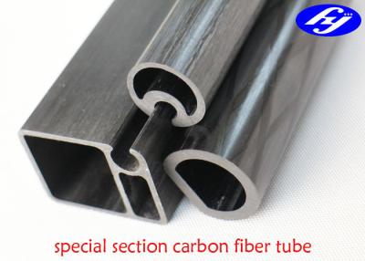 China Fibra de carbono especial Rod de Pultruded de la sección para el cuerpo estructural principal al aire libre en venta