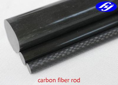 China Round Rod Carbon Composite Material , Matte / Glossy Pultrusion CFRP Carbon Fiber for sale