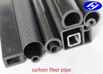China Various Shape Carbon Composite Material , Special Section Pultrusion Carbon Fiber Tube for sale
