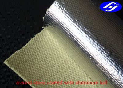 China Acid / Alkali Resistance Aramid Fiber Fabric Aluminum Foil Coated Fiberglass for sale
