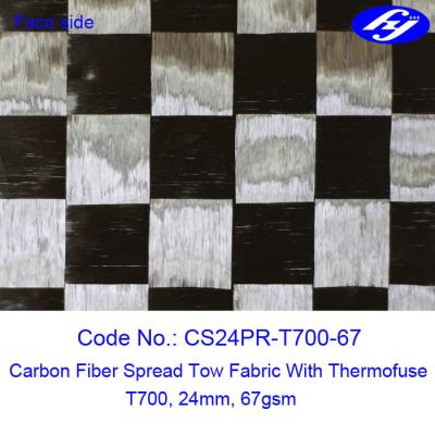 China Wide 67GSM Carbon Fiber Fabric Toray 12K T700 Ultra Light Carbon Fiber Spread Tow Fabric for sale
