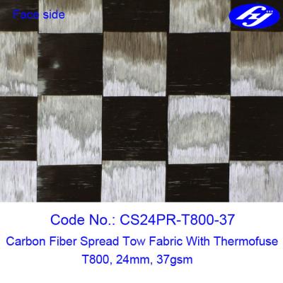 China Ultra Thin Carbon Fiber Fabric 12K T800 Wide 37GSM Carbon Fiber Spread Tow Fabric for sale
