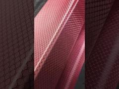 C03K15J-W220-red carbon fiber & aramid fiber hybrid jacquard fabric