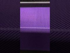C03K15T-195-purple carbon fiber & aramid fiber hybrid fabric twill