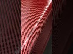 C03K15T-195-red carbon fiber & aramid fiber hybrid fabric twill