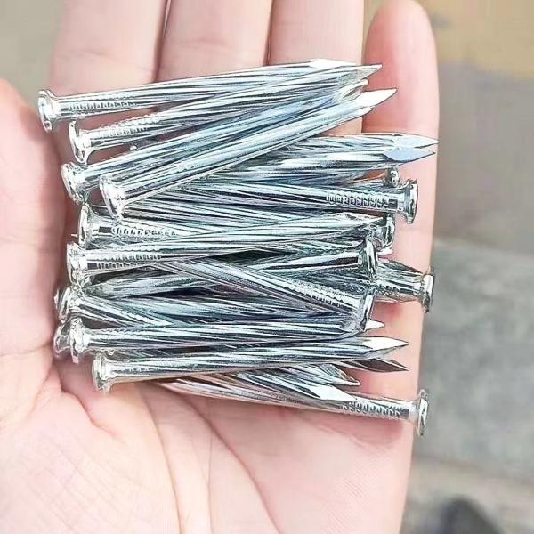 Quality Electro Galvanized Concrete Steel Nails Spiral Twist Shank Nails for sale