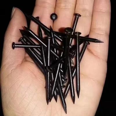 China Concrete Boiled Black Metal Nails For Construction Carbon Steel Material for sale