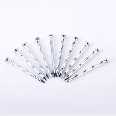 China Construction Angular Spiral Concrete Nails P Head Electro Galvanized Finish for sale