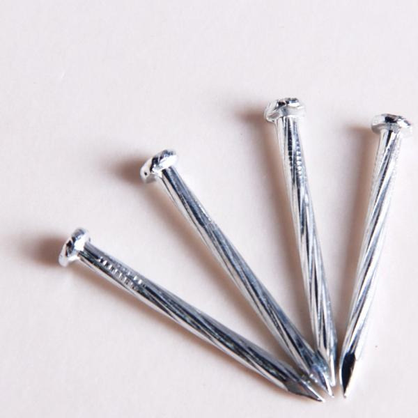 Quality Zinc Steel Twisted Shank Nails Electro Galvanized For Building for sale