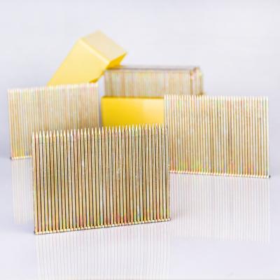 China 6mm Brad Nailer Flat Head Wood Decorative Nails Smooth Shank Type for sale