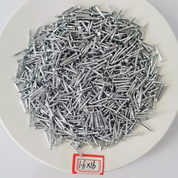 Quality 14mm Electro Galvanized Nails Diamond Point Strong High Carbon Steel Nails for sale