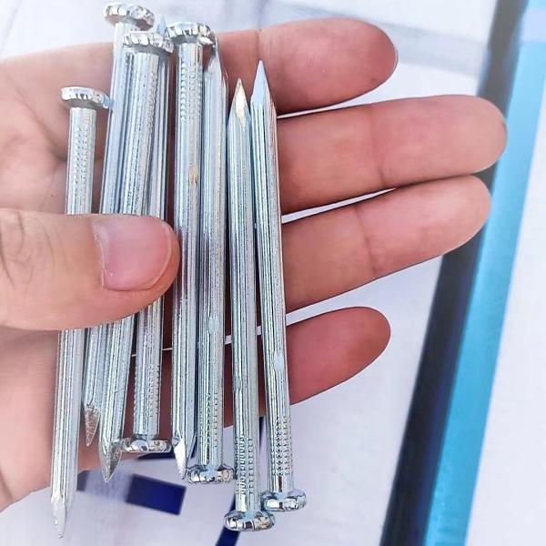 Quality ODM Grooved Shank Concrete Nails Flat Head Carbon Steel Material for sale