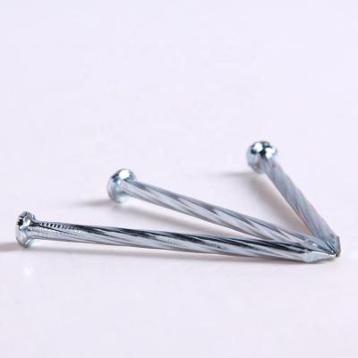China Galvanized Steel Concrete Nails Spiral Twisted Cement Nails Series for sale