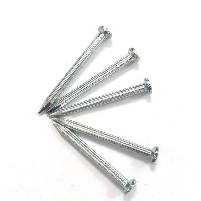 China Grooved Shank Steel Concrete Nails Fastening Galvanized Concrete Wall Nails for sale