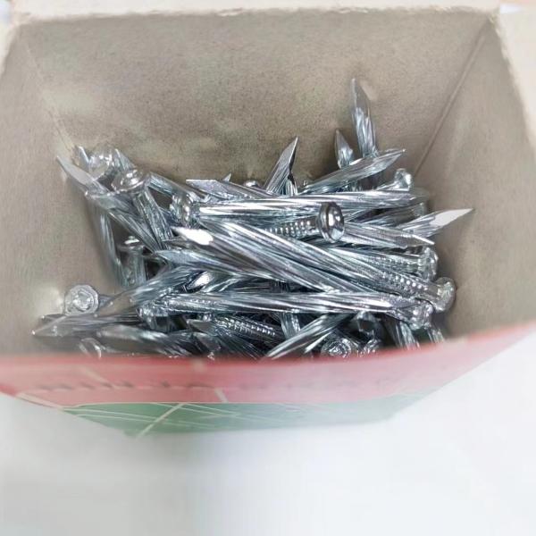 Quality Industry Construction Concrete Nails Twisted Shank Diamond Point Type for sale