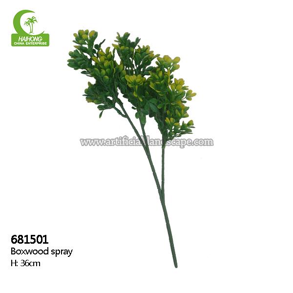 Factory wholesale good value artificial boxwood spray  for hot sale