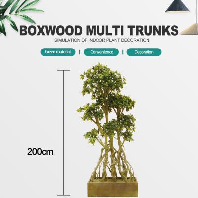 中国 中国の卸し売りBoxwoodの木の装飾の植物の装飾のための人工的なBoxwoodの木の盆栽 販売のため