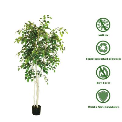 China Factory Handmade Artificial White Birch Bonsai With Real Bark For Landscaping Decorative And Courtyard Decoration for sale